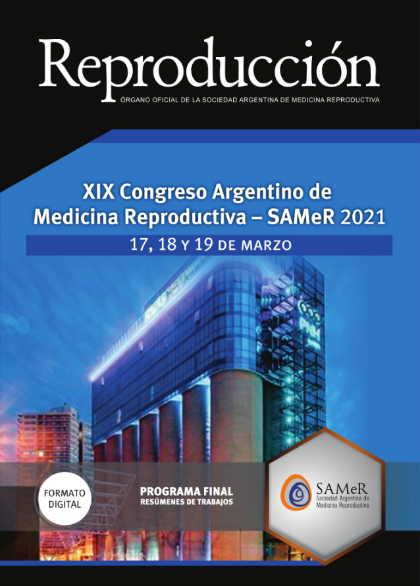 Revista Reproducción XIX Congreso Argentino de Medicina Reproductiva 2021 