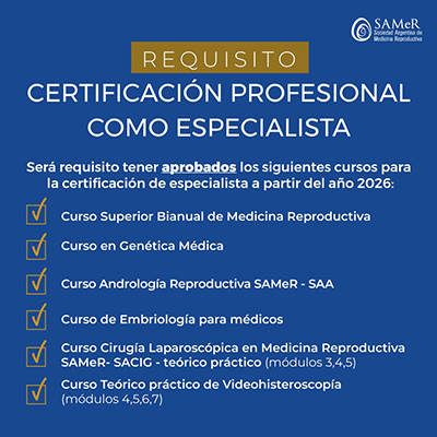 Certificación y recertificación